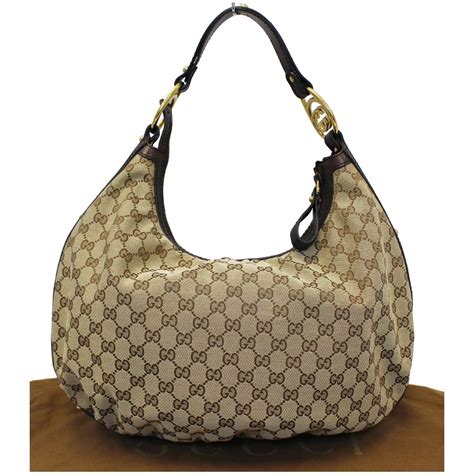 Gucci Original GG Canvas Interlocking Hobo Large 